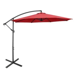 Costway 10 FT Patio Offset Umbrella W/8 Ribs Cross Base Tilt 30 Costway 10 FT Patio Offset Umbrella W/8 Ribs Cross Base Tilt -Sunnydaze Decor Store GUEST b9031bb4 f6f9 42cb 8b24 e88fa9a0247f