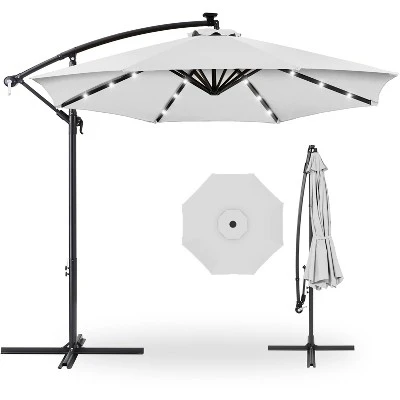 Best Choice Products 10ft Solar LED Offset Hanging Outdoor Market Patio Umbrella W/ Easy Tilt Adjustment 18 Best Choice Products 10ft Solar LED Offset Hanging Outdoor Market Patio Umbrella W/ Easy Tilt Adjustment - Image 16