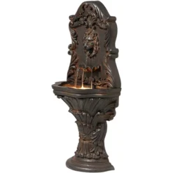 John Timberland Imperial Lion Acanthus Rustic Outdoor Floor Wall Water Fountain With LED Light 50" For Yard Garden Patio Home Deck Porch House Balcony -Sunnydaze Decor Store GUEST b961cf7c 3f0f 40cb 9de8 7a71ae790230