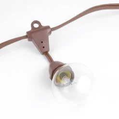 Novelty Lights Globe Outdoor String Lights With 25 Suspended Sockets Suspended Brown Wire 25 Feet -Sunnydaze Decor Store GUEST ba9e37d4 066e 44d3 acb8 1d311a358959