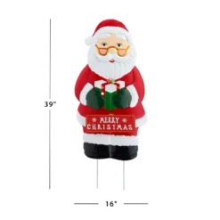 Mr. Christmas Illuminated Outdoor Metal Sign Christmas Decoration- Santa -Sunnydaze Decor Store GUEST bac37e7b df1c 4fbc a777 385ae78bb091