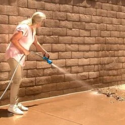 Bernini Easy Grip Hose Nozzle - Blue -Sunnydaze Decor Store GUEST bada86f5 a5b7 4f95 b6b8 850d52ae612c