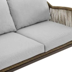 Haven 4pc Outdoor Wicker Conversation Set - Light Gray - Crosley -Sunnydaze Decor Store GUEST bc2f5467 dc21 464f 82b5 97885e2b0dd3