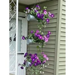 Gardener's Supply Company Galvanized Triple Hanging Planter | 3 Tier Sturdy Metal Rustic Farmhouse Decorative Wall Planters For Indoor & Outdoor -Sunnydaze Decor Store GUEST bc2fd825 5915 44e8 b6d5 8c2ddfd2f7ba