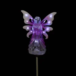 39.25" Metal Angel Solar Stake Purple - Exhart 19 39.25" Metal Angel Solar Stake Purple - Exhart -Sunnydaze Decor Store GUEST bc3f602d e5a9 484c b8db 0595f802e031