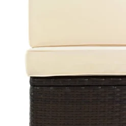 9pc Wicker Patio Sectional Seating Set With Cushions - Beige - GODEER -Sunnydaze Decor Store GUEST bcbd18f5 5013 4987 a8fa 51774bbddbee