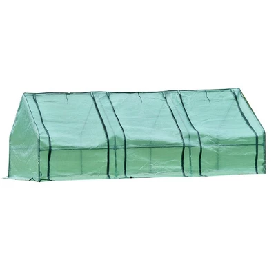 Aoodor 9 Ft. X 3 Ft. X 3 Ft. Mini Outdoor Greenhouse Three Zipped Doors 10 Aoodor 9 Ft. X 3 Ft. X 3 Ft. Mini Outdoor Greenhouse Three Zipped Doors - Image 8