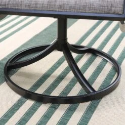 Patio Set With Steel Table With 1.57" Umbrella Hole & Steel Swivel Sling Arm Chairs - Captiva Designs -Sunnydaze Decor Store GUEST bda52676 2b9e 4f32 842d b685a909acd6