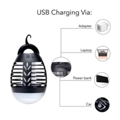 Dartwood Outdoor Bug Zapper - Waterproof, USB Rechargeable And Battery Powered Mosquito Killer, Insect Trap And Fly Swatter (2-4 Packs) -Sunnydaze Decor Store GUEST be4e6157 9c9c 4868 9d5d 2512a22133fc