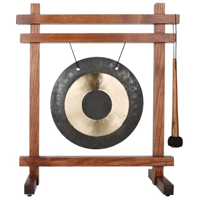 Woodstock Wind Chimes Signature Collection, Woodstock Table Gong 19'' Brass Wind Gong WTG 5 Woodstock Wind Chimes Signature Collection, Woodstock Table Gong 19'' Brass Wind Gong WTG - Image 3