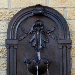 Sunnydaze Decor Sunnydaze 27"H Electric Polystone Florence Outdoor Wall-Mount Water Fountain -Sunnydaze Decor Store GUEST bf3e2149 70b5 4b01 a2c3 fc5b5884760a