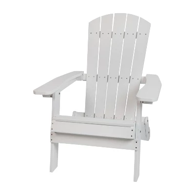 Emma And Oliver Set Of 2 Indoor/Outdoor Folding Adirondack Chairs With Side Table 13 Emma And Oliver Set Of 2 Indoor/Outdoor Folding Adirondack Chairs With Side Table - Image 11