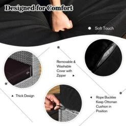 Tangkula 8 Pieces All-Weather PE Rattan Patio Furniture Set Outdoor Space-Saving Sectional Sofa Set With Storage Box -Sunnydaze Decor Store GUEST bfc47221 c65b 4a5e 82d4 b91b648173ee