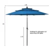 Costway 10ft 3 Tier Patio Market Umbrella Aluminum Sunshade Shelter Double Vented -Sunnydaze Decor Store GUEST bfecbe62 cc11 47d2 b653 f99aa31cad27