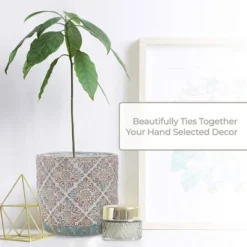 Inspirella 6.3 Inch Timeless Colorful Hand Painted Glazed Ceramic Round Indoor Outdoor Succulent Plant Pots With Drainage Holes And Plugs (2 Pack) -Sunnydaze Decor Store GUEST c0296709 64f5 4bc7 b695 81e5c09045cf