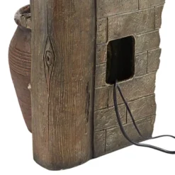 John Timberland Four Pot Rustic Cascading Outdoor Floor Water Fountain With LED Light 39 1/4" For Yard Garden Patio Deck Porch House Exterior 15 John Timberland Four Pot Rustic Cascading Outdoor Floor Water Fountain With LED Light 39 1/4" For Yard Garden Patio Deck Porch House Exterior -Sunnydaze Decor Store GUEST c103e67b 01d5 414e 8602 fbc4fd4a7ca1