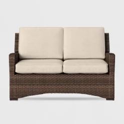 Halsted Wicker Patio Loveseat - Threshold 8 Halsted Wicker Patio Loveseat - Threshold -Sunnydaze Decor Store GUEST c10eda52 f2ba 4abd b5cc 50b37118c7ba