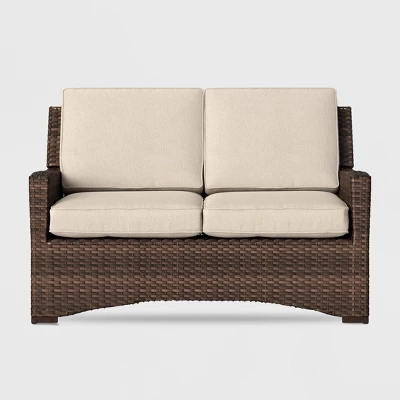Halsted Wicker Patio Loveseat - Threshold 5 Halsted Wicker Patio Loveseat - Threshold - Image 3