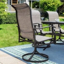 7pc Patio Dining Set With Rectangle Table With 2.6" Umbrella Hole & 360 Swivel Padded Arm Chairs - Captiva Designs 11 7pc Patio Dining Set With Rectangle Table With 2.6" Umbrella Hole & 360 Swivel Padded Arm Chairs - Captiva Designs -Sunnydaze Decor Store GUEST c1239aa1 1bce 4293 9c8f 1ef71a89dc83