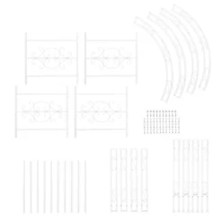 Evergreen Montebello Iron Garden Arbor, White- 53 X 84 X 23 Inches Fade And Weather Resistant Outdoor Decor -Sunnydaze Decor Store GUEST c239ab21 1f13 47d1 bdfd bd4637c29c35