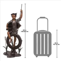 Design Toscano Swinging Tommy On His Tire Cast Bronze Garden Statue -Sunnydaze Decor Store GUEST c26be193 82d3 41bf 8ab8 d8d743c1dfd5