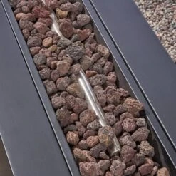 Thasos 10pc Acacia U-Shaped Farmhouse Sectional Sofa Set With Fire Pit - Gray/White/Dark Gray - Christopher Knight Home -Sunnydaze Decor Store GUEST c2da7ead fdae 4b39 88e6 d63ae1907566