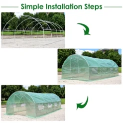 Costway 10'X6.5'X20' Walk-in Greenhouse Backyard Grow Tents Steel Frame 8 Windows 14 Costway 10'X6.5'X20' Walk-in Greenhouse Backyard Grow Tents Steel Frame 8 Windows -Sunnydaze Decor Store GUEST c2ef7c9c ae2e 4ac0 8ecc 95259901b228