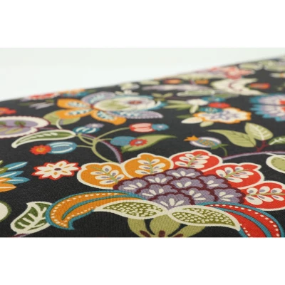 Set Of 2 Outdoor/Indoor 20" X 20" Squared Corners Seat Cushions Telfair Midnight Black - Pillow Perfect 5 Set Of 2 Outdoor/Indoor 20" X 20" Squared Corners Seat Cushions Telfair Midnight Black - Pillow Perfect - Image 3