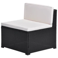 10pc Wicker Patio Sectional Seating Set With Cushion - Black/Beige - GODEER 18 10pc Wicker Patio Sectional Seating Set With Cushion - Black/Beige - GODEER -Sunnydaze Decor Store GUEST c3e52b0d d620 4153 be83 78bf0b021c20 1