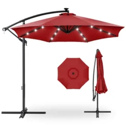 Best Choice Products 10ft Solar LED Offset Hanging Outdoor Market Patio Umbrella W/ Easy Tilt Adjustment 32 Best Choice Products 10ft Solar LED Offset Hanging Outdoor Market Patio Umbrella W/ Easy Tilt Adjustment -Sunnydaze Decor Store GUEST c41109ef 7ccb 468c 9e3f 43ea52e87a3b