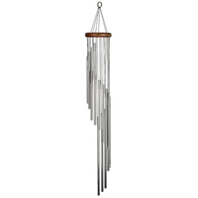 Woodstock Wind Chimes Signature Collection, Woodstock Habitats Rainfall Silver Wind Chime 8 Woodstock Wind Chimes Signature Collection, Woodstock Habitats Rainfall Silver Wind Chime - Image 6