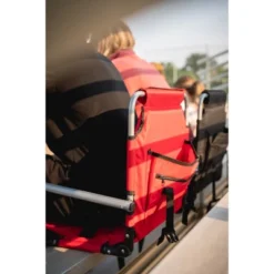 Stansport Folding Stadium Seat With Arms Red/Tan -Sunnydaze Decor Store GUEST c4c7d917 2564 4089 808c b8400d5c0513
