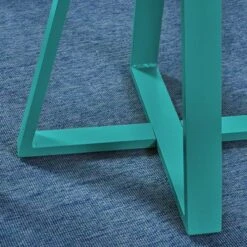 Haiti 3pc Iron Patio Bistro Set - Matte Teal - Christopher Knight Home -Sunnydaze Decor Store GUEST c4ea0ea8 edfd 4533 a63a 7dbac29ca793