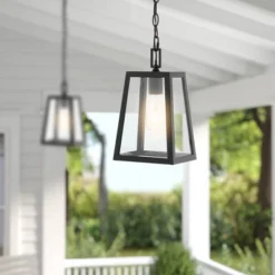 6.75" 1-Light Glendale Farmhouse Industrial Iron/Glass Outdoor LED Pendant Black/Clear - JONATHAN Y 12 6.75" 1-Light Glendale Farmhouse Industrial Iron/Glass Outdoor LED Pendant Black/Clear - JONATHAN Y -Sunnydaze Decor Store GUEST c54a89db 3403 47a5 ac77 42585e821f6a
