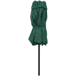 Northlight 15' Outdoor Patio Market Umbrella With Hand Crank, Green -Sunnydaze Decor Store GUEST c6222897 2513 40ca a7db ac4f2f7fa202