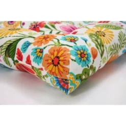 2pk Gregoire Prima Reversible Outdoor Chair Pad Blue - Pillow Perfect