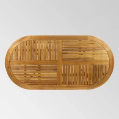 Hermosa 7pc Acacia Wood Oval Dining Set - Teak/Cream - Christopher Knight Home 11 Hermosa 7pc Acacia Wood Oval Dining Set - Teak/Cream - Christopher Knight Home -Sunnydaze Decor Store GUEST c6a00f0d cb05 40f7 9811 cdd08428ea87