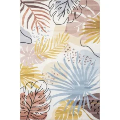 NuLOOM Ally Nautical Machine Washable Indoor/Outdoor Area Rug -Sunnydaze Decor Store GUEST c6d2347e 680d 4121 a3cc 3bacc521c127