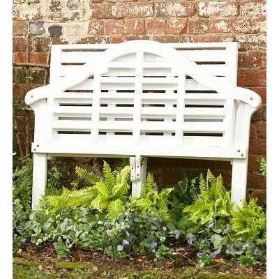 Lutyen Outdoor Garden Bench: Built With FSC-Certified Eucalyptus Wood 4 Lutyen Outdoor Garden Bench: Built With FSC-Certified Eucalyptus Wood - Image 2