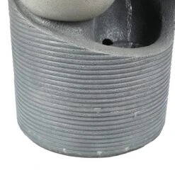 LuxenHome Modern Gray Cement Tiered Bowls Outdoor Fountain With Lights -Sunnydaze Decor Store GUEST c91c287a 61f0 447e a4f5 c58ecf01ea9a