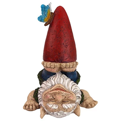 Design Toscano Topsy-Turvy Theo Garden Gnome Statue 4 Design Toscano Topsy-Turvy Theo Garden Gnome Statue - Image 2