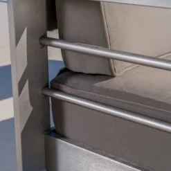 Cape Coral 2pk Aluminum Patio Club Chair - Khaki - Christopher Knight Home -Sunnydaze Decor Store GUEST c97bd065 700c 4d0c 8dc2 633317a059fe