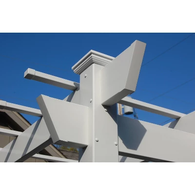 84" Kingston Vinyl Pergola - White - Dura-Trel 5 84" Kingston Vinyl Pergola - White - Dura-Trel - Image 3