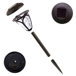 8pk 17" Solar Pathway Lights Brown - Alpine Corporation -Sunnydaze Decor Store GUEST c9d3502f 4558 47a1 b5fc c9711f8b4076