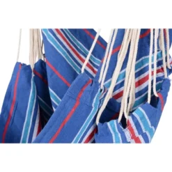 Boho Breeze Swinging Bungalow Hammock Chair - Indigo Stripe - Blue Wave -Sunnydaze Decor Store GUEST caaf79f1 142a 4c3f 9f0d 4844b016d2a8