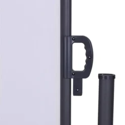 118" X 63" Retractable Outdoor Patio Balcony Deck Side Awning White - Captiva Designs -Sunnydaze Decor Store GUEST cbf3c984 d81d 454a b9ba a6b97a72e340