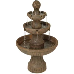 John Timberland Ravenna Rustic 3 Tier Weathered Stone Cascading Outdoor Floor Water Fountain 43" For Yard Garden Patio Home Deck Porch House Exterior 13 John Timberland Ravenna Rustic 3 Tier Weathered Stone Cascading Outdoor Floor Water Fountain 43" For Yard Garden Patio Home Deck Porch House Exterior -Sunnydaze Decor Store GUEST cc2f4a0e 86ef 4689 ab1f 2c6ab9236e9d