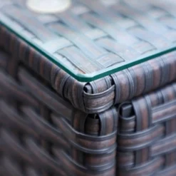 9pc All-Weather Patio Wicker Conversation Set With Cushions - Navy - Captiva Designs -Sunnydaze Decor Store GUEST ce7df518 8171 4cd2 b0b4 a5d239c182a0 1