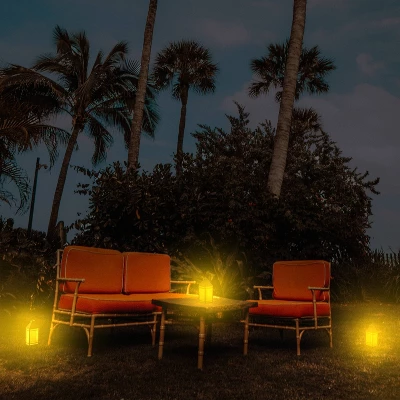 Solar Portable Hanging Outdoor Lantern Black - Techko Maid 7 Solar Portable Hanging Outdoor Lantern Black - Techko Maid - Image 5