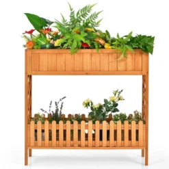Costway 2-Tier Raised Garden Bed Elevated Wood Planter Box For Vegetable Flower Herb 18 Costway 2-Tier Raised Garden Bed Elevated Wood Planter Box For Vegetable Flower Herb -Sunnydaze Decor Store GUEST cfbfebda 7960 4135 bf36 9ef2f4f2f677